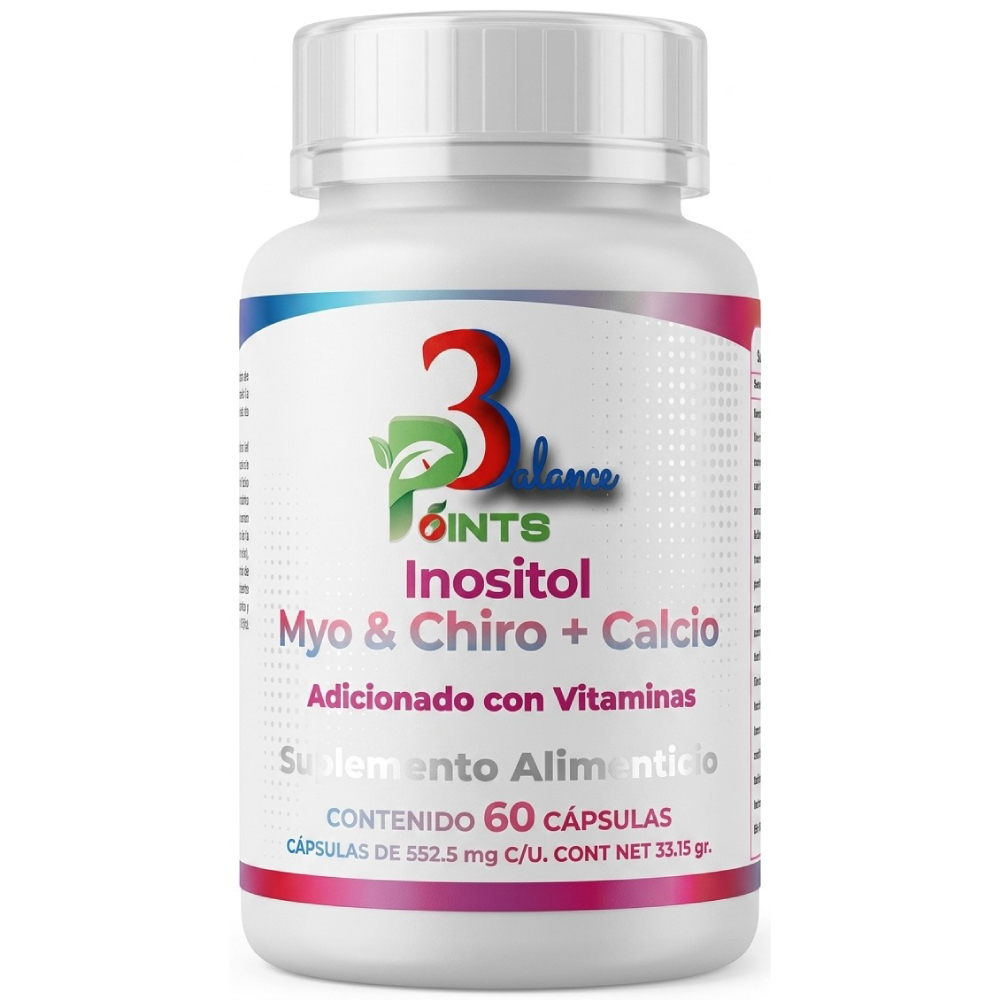 Inositol Myo y D-Chiro con Calcio capsulas 3 Balance Points