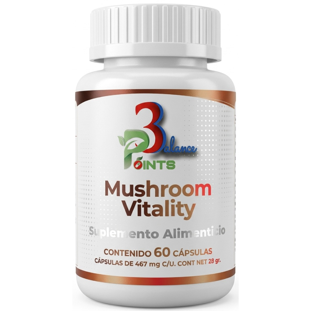 Mushroom Vitality hongos adaptogenos suplemento 3 Balance Points