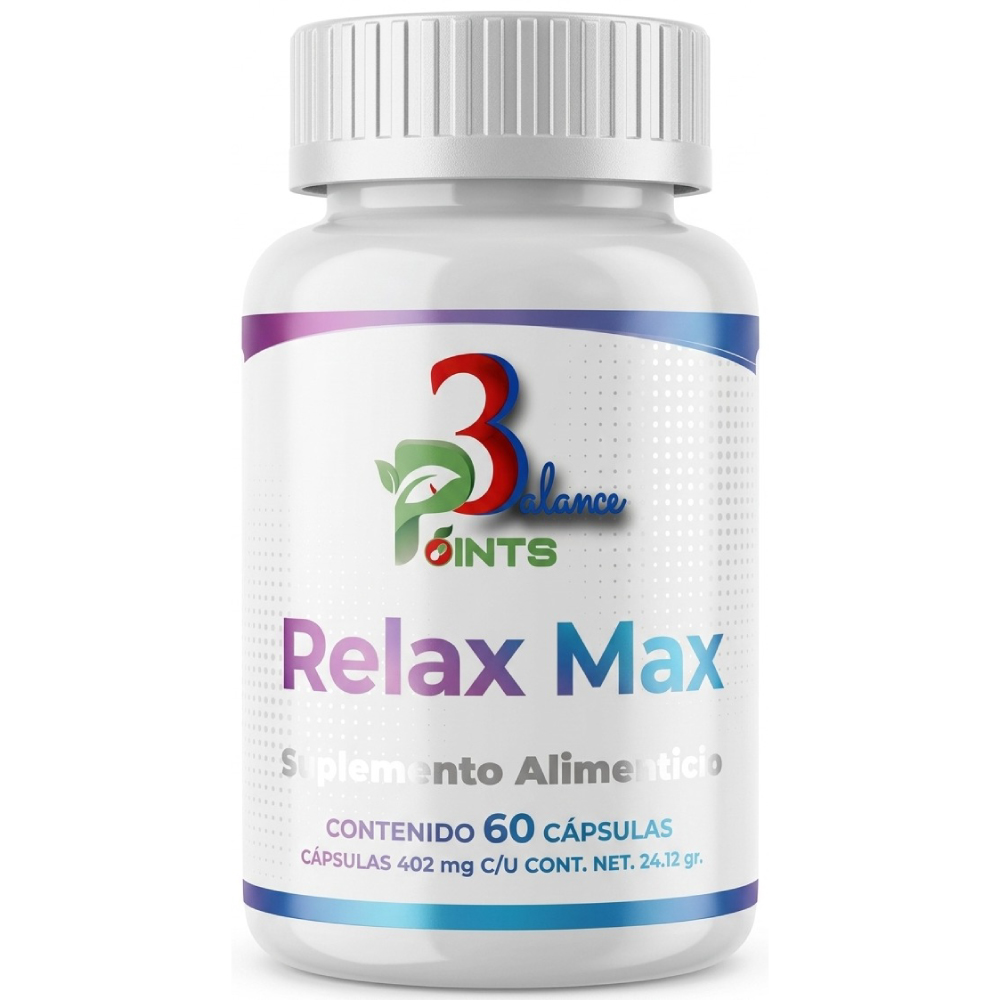 Relax Max suplemento para estres y sueno 3 Balance Points